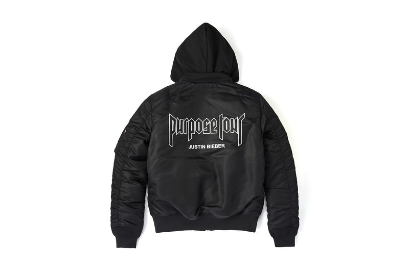 Justin Bieber x Alpha Industries 聯乘別注外套系列