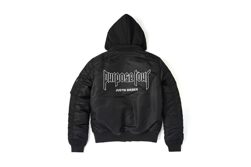 Justin Bieber x Alpha Industries 聯乘別注外套系列
