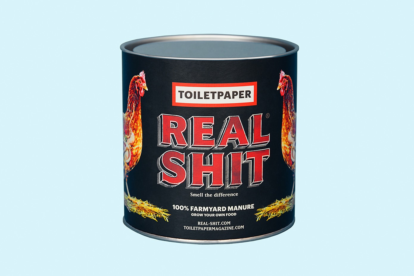 《TOILETPAPER》與 REAL SH*T 推出聯乘有機肥料罐頭