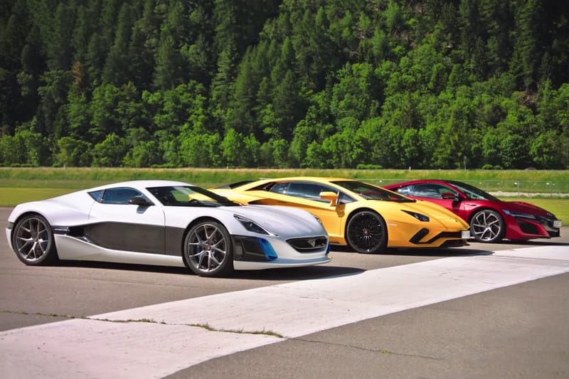 一騎絕塵！Rimac Concept_One 直線加速秒殺 Lamborghini Aventador 和 Acura NSX