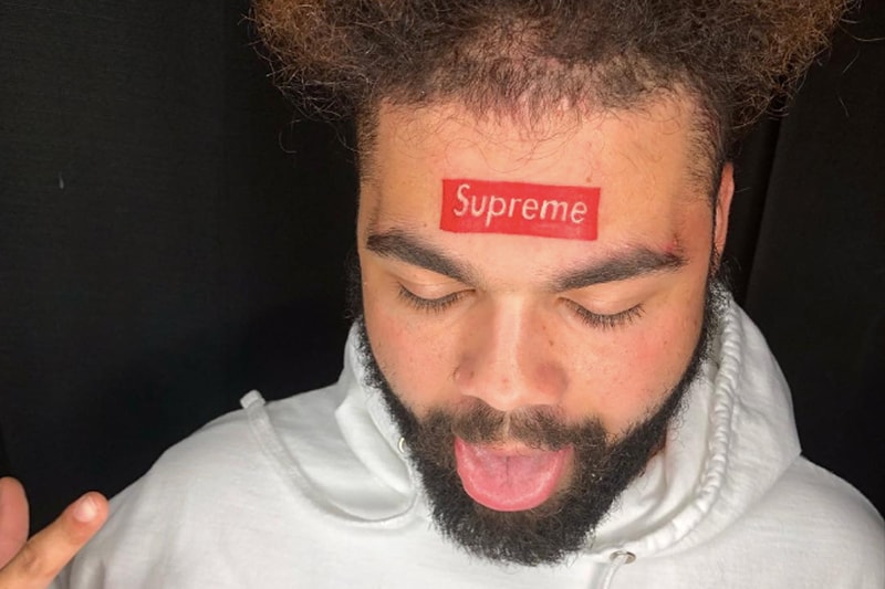 瘋狂或愚蠢 − 國外網友竟把 Supreme Box Logo 刺在額頭？