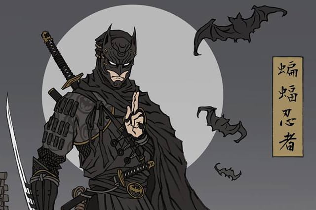 蝙蝠忍者？日本插畫家 Takumi 以浮世繪風格重塑超級英雄