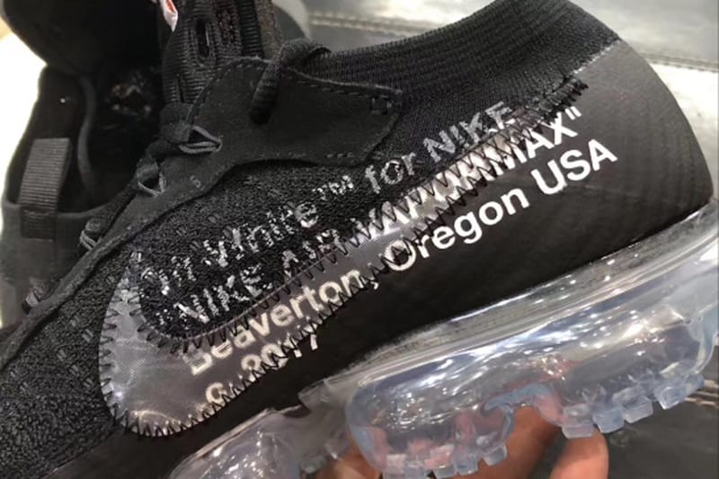 Virgil Abloh x Nike Air VaporMax 2018 黑色版細節圖輯再曝光！
