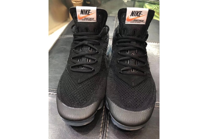 Virgil Abloh x Nike Air VaporMax 2018 黑色版細節圖輯再曝光！