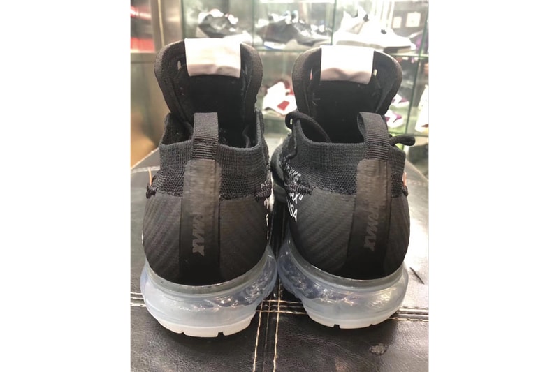 Virgil Abloh x Nike Air VaporMax 2018 黑色版細節圖輯再曝光！