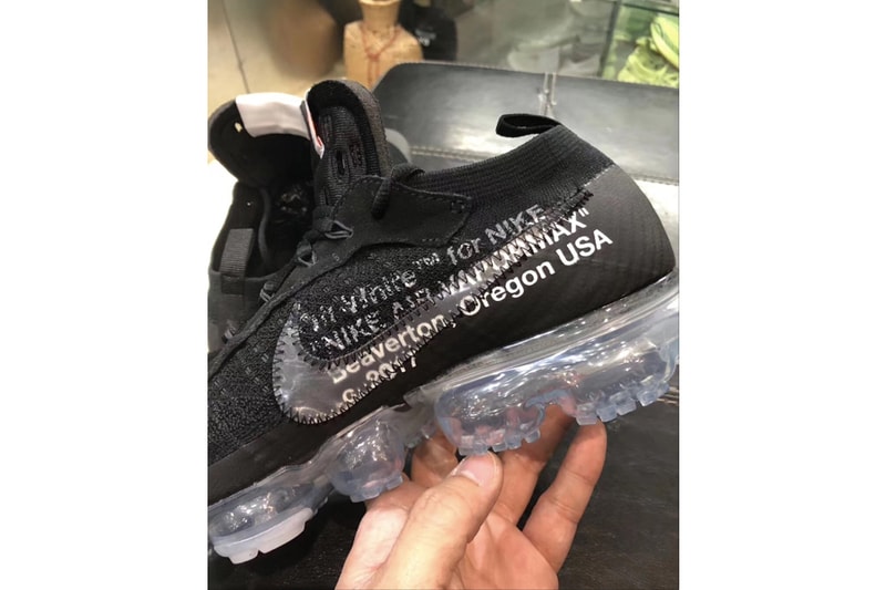 Virgil Abloh x Nike Air VaporMax 2018 黑色版細節圖輯再曝光！