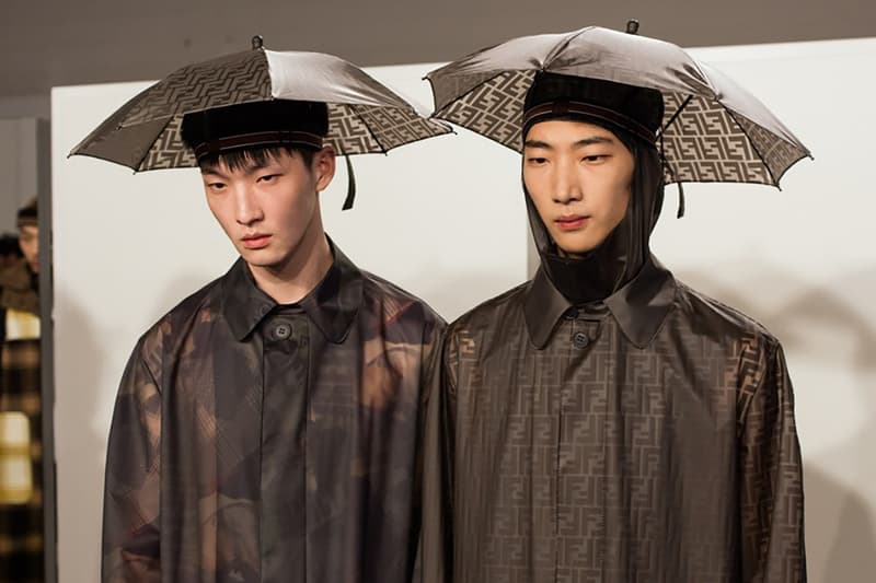 Fendi AW18 umbrella hat