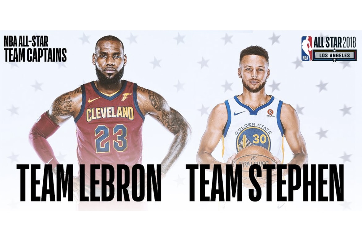 NBA 2018 年明星賽將由 LeBron James 與 Stephen Curry 擔任隊長