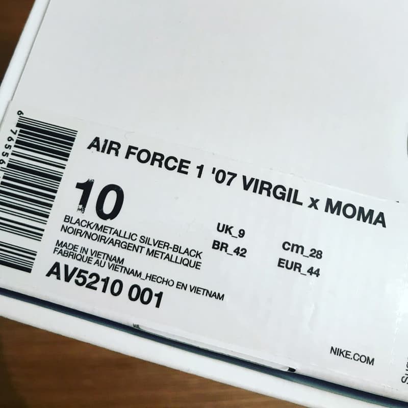 Off-White™ x Nike Air Force 1 全黑版本再次釋出