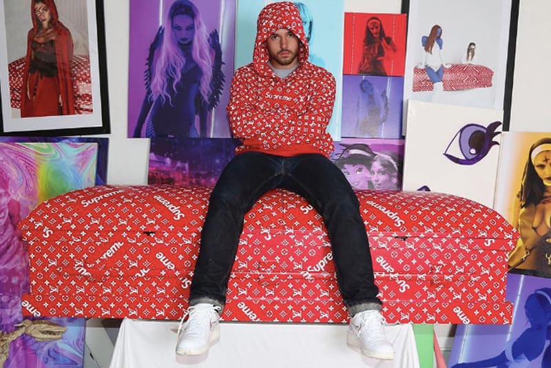 潮流收藏家 Eric Whiteback 免費贈送 Supreme x LV 客製聯乘棺材