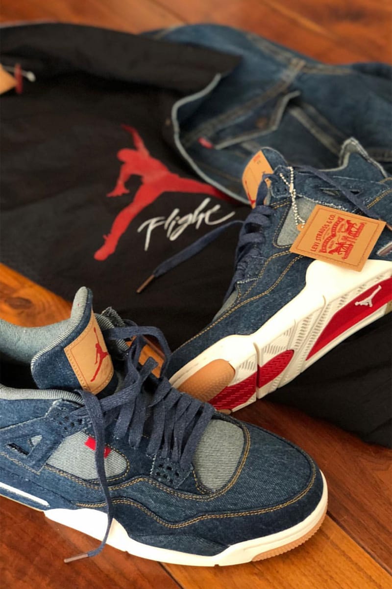 jordan 4 retro x levi's