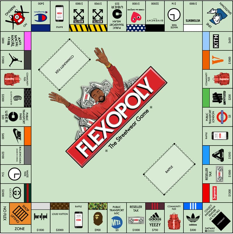 插畫家 no.sply 打造充滿潮流時尚氣息的大富翁「Flexopoly」