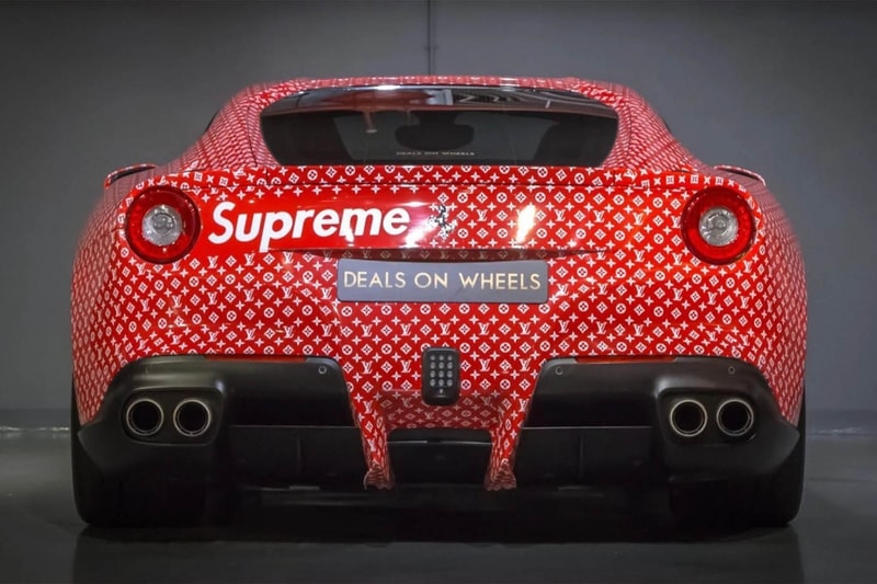 杜拜富童 Money Kicks 出售 Ferrari F12 Berlinetta「Supreme x Louis Vuitton」定製跑車