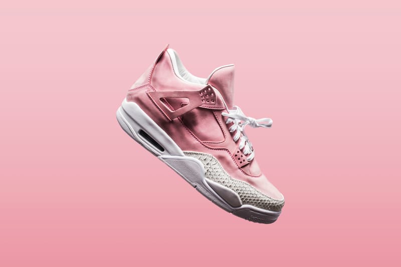 The Shoe Surgeon 打造 Air Jordan 4 「French Rose White Toe」定制配色