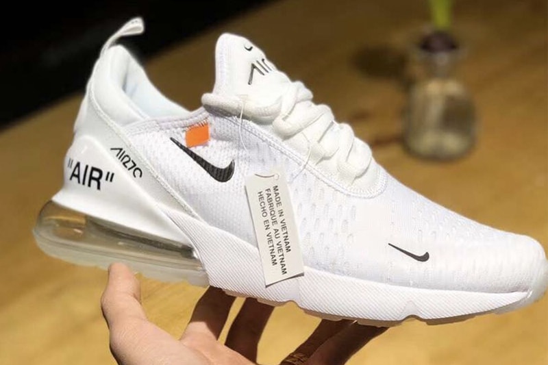 Virgil Abloh x Nike Air Max 270 聯乘鞋款搶先曝光？！