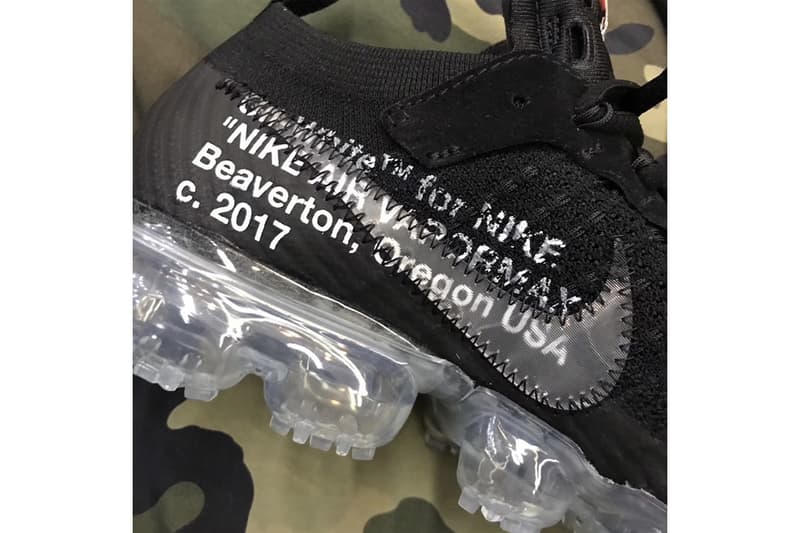 Virgil Abloh x Nike Air VaporMax 2018 黑色版本最新圖輯一覽