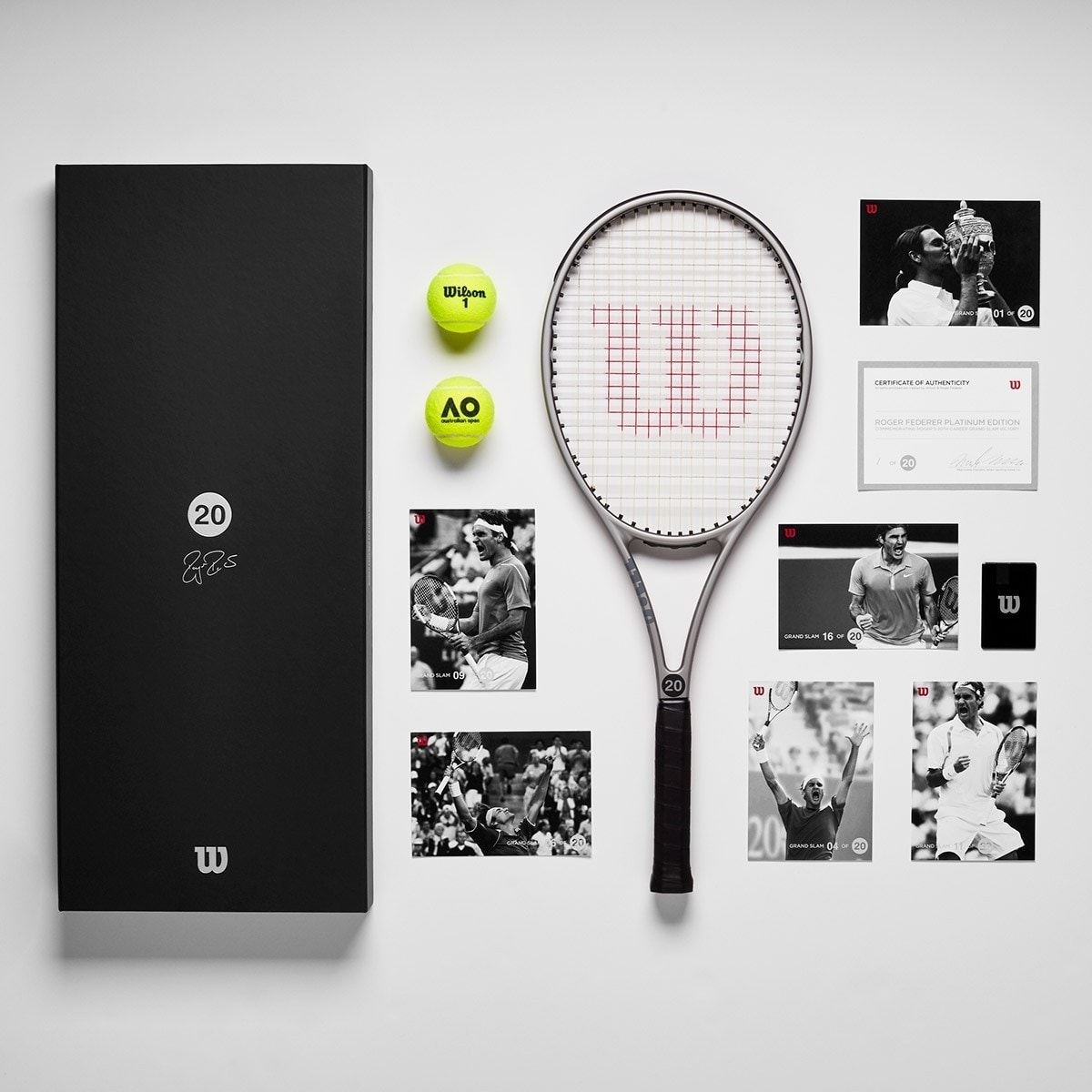 Wilson 為 Roger Federer 推出售價 $20,006 美元的限定網球拍套裝