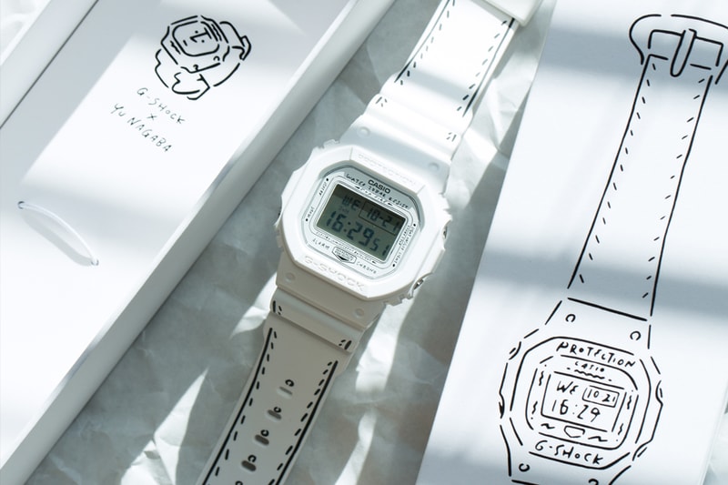 手繪文字錶盤！G-Shock x ⻑場雄別注錶款「DW-5600YU」