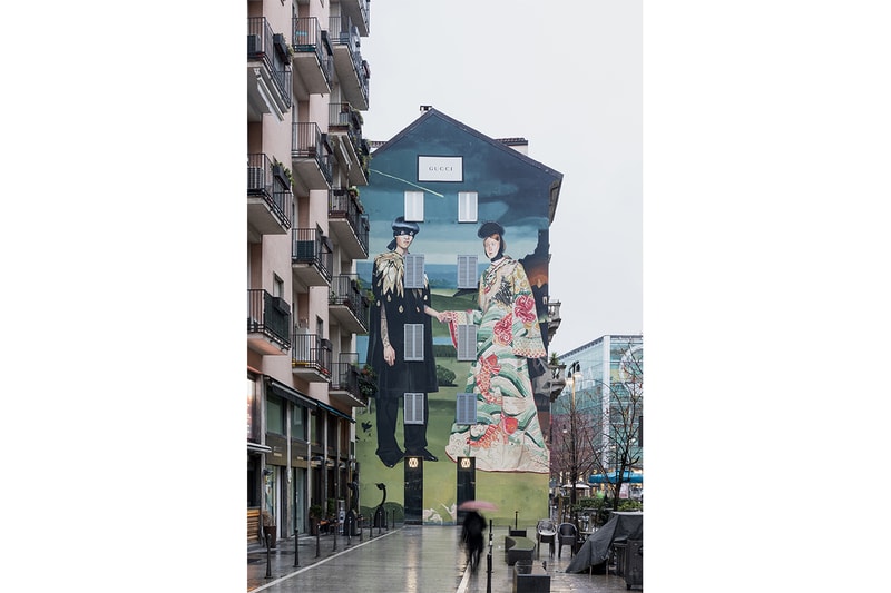 gucci new art walls new york milan
