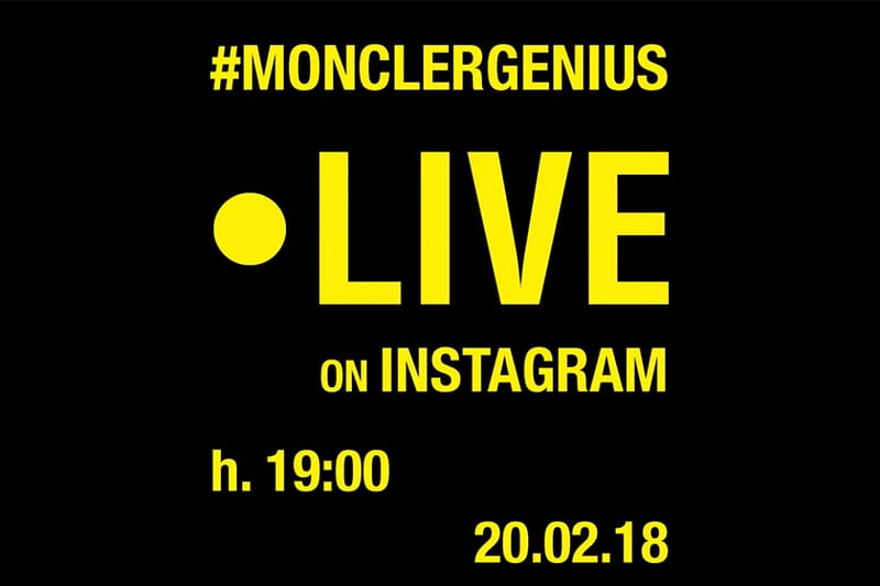 現場直播 — Moncler Genius 全面發佈秋冬新作