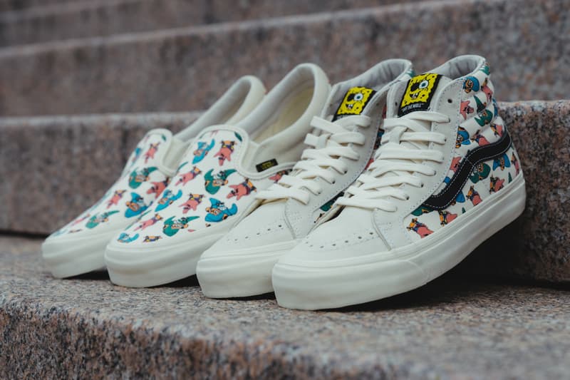 近賞《SpongeBob SquarePants》x Vans Sk8-Hi 及 Slip On 聯名鞋款