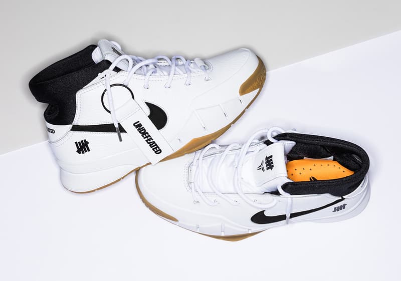 近賞 UNDEFEATED x Nike Kobe 1 Protro 白色聯名設計