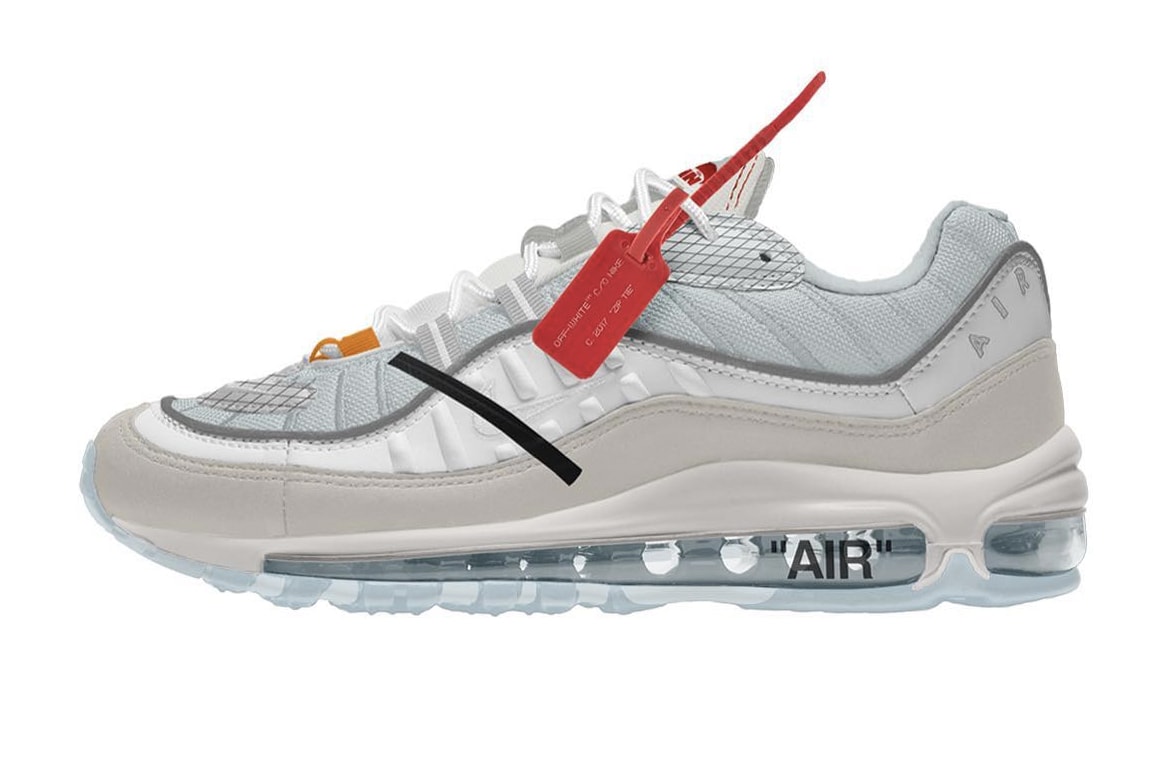 Virgil Abloh x Nike Air Max 98 客製聯乘鞋款一覽