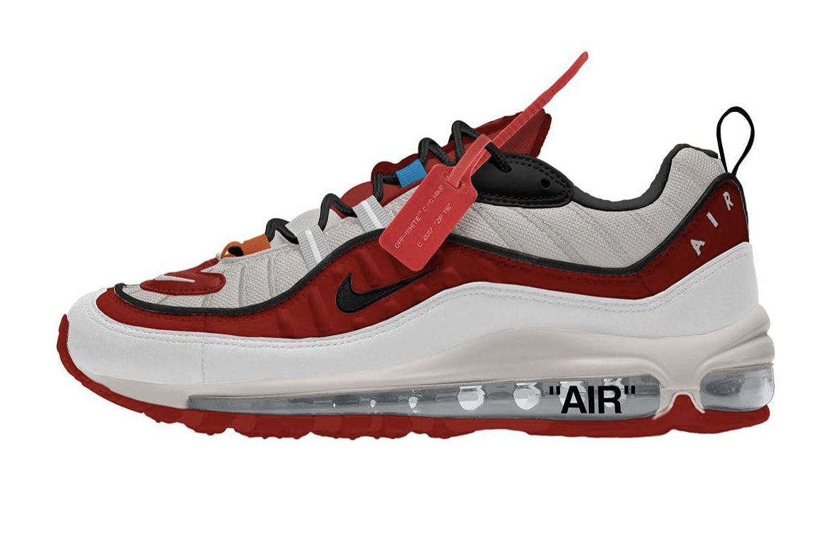 Virgil Abloh x Nike Air Max 98 客製聯乘鞋款一覽