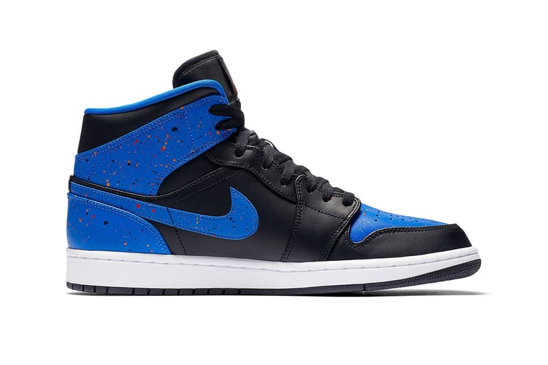 jordan 1 royal paint splatter