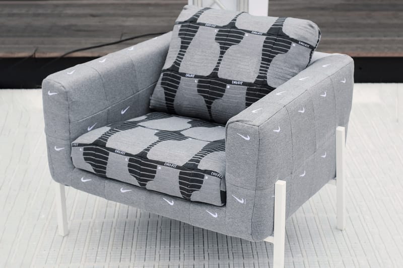 ALCH 使用 Nike DRI-FIT 運動襪打造特製沙發