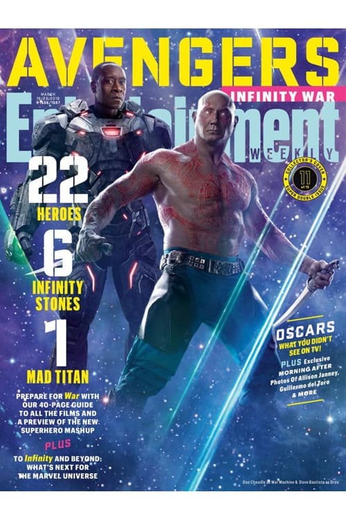 《Avengers: Infinity War》重磅登上《Entertainment Weekly》最新一期封面