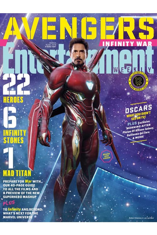《Avengers: Infinity War》重磅登上《Entertainment Weekly》最新一期封面