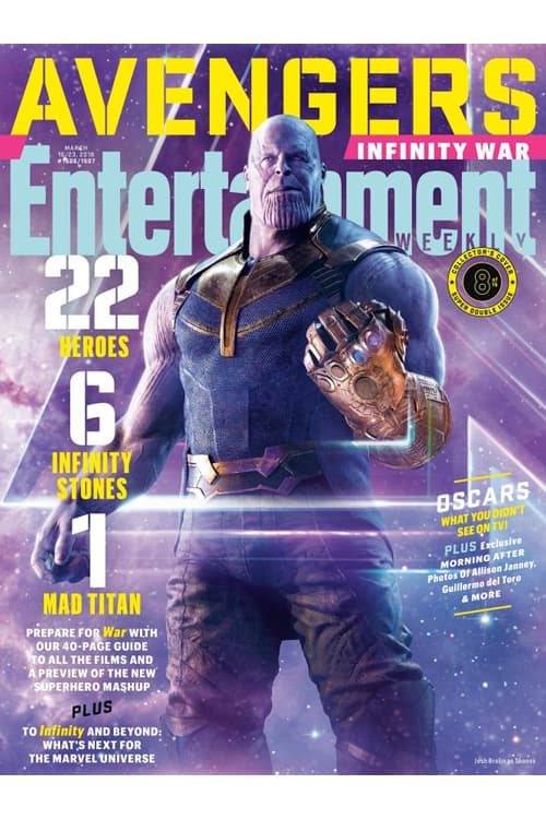 《Avengers: Infinity War》重磅登上《Entertainment Weekly》最新一期封面