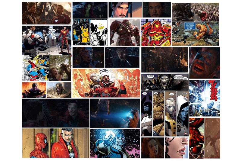 一圖整合《Avengers: Infinity War》電影從漫畫擷取的場景