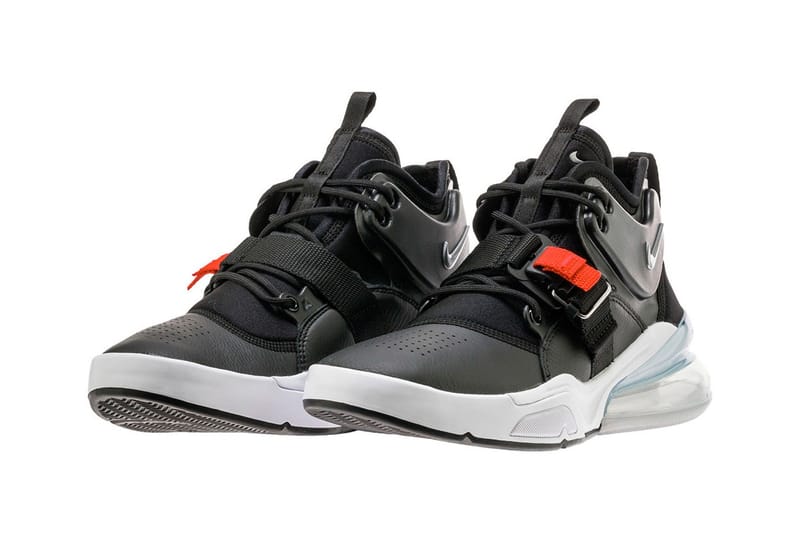 nike air force 270 black metallic silver