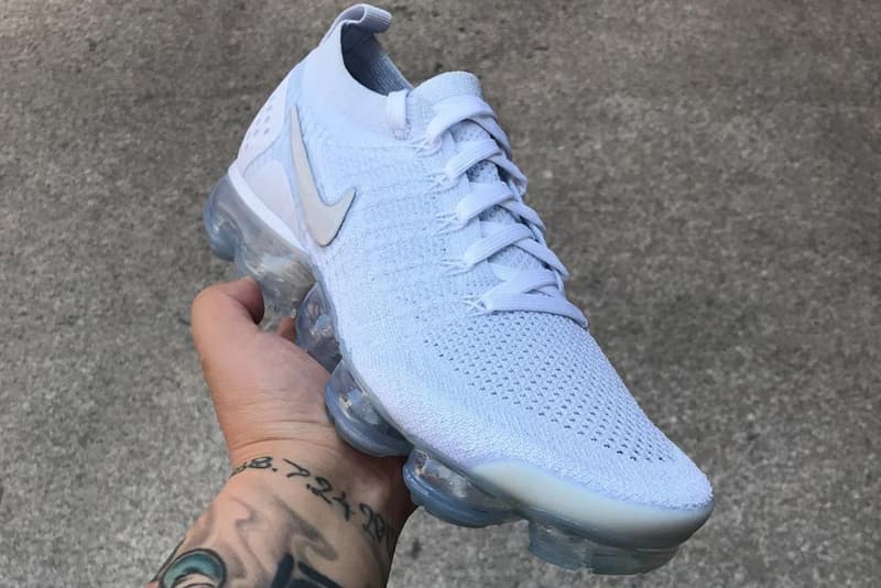 Nike Air VaporMax Flyknit 2.0 全白配色最新諜照釋出