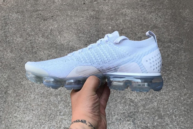 Nike Air VaporMax Flyknit 2.0 全白配色最新諜照釋出