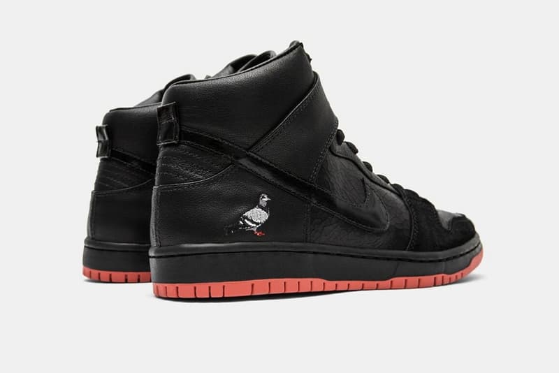 近賞 Nike SB Dunk High「Black Pigeon」樣貌