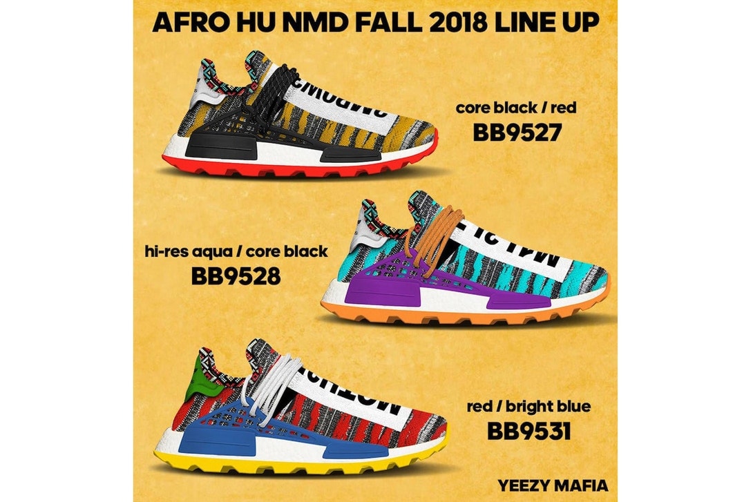 Pharrell x adidas Originals Hu NMD 最新「Afro」系列發售情報公開
