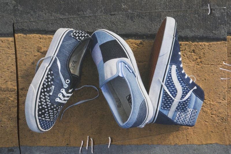 藍染丹寧改造－Vans「Patchwork Denim」日式傳統拼布工藝注入