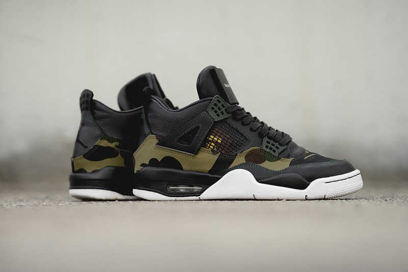 BespokeIND 打造 A BATHING APE® x Air Jordan 4「聯乘」定製鞋款