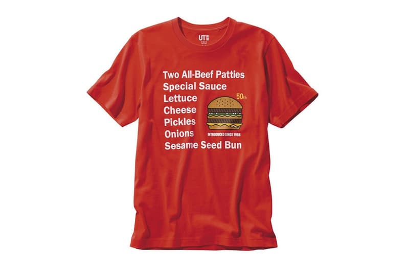 UNIQLO UT x McDonald’s 推出 Big Mac 誕生 50 周年別注紀念 T-Shirt