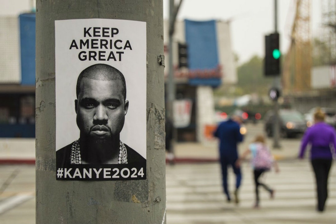 紐約、芝加哥、洛杉磯驚見 Kanye West 美國總統競選海報？