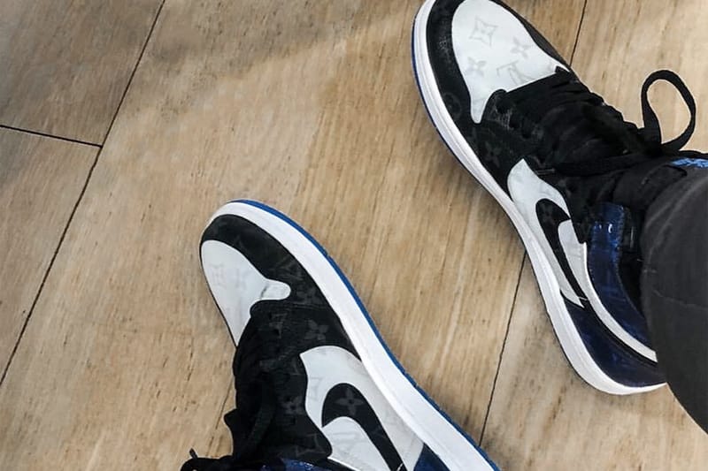 終極聯乘 − Air Jordan 1 x fragment design x LV 定製鞋款曝光！？