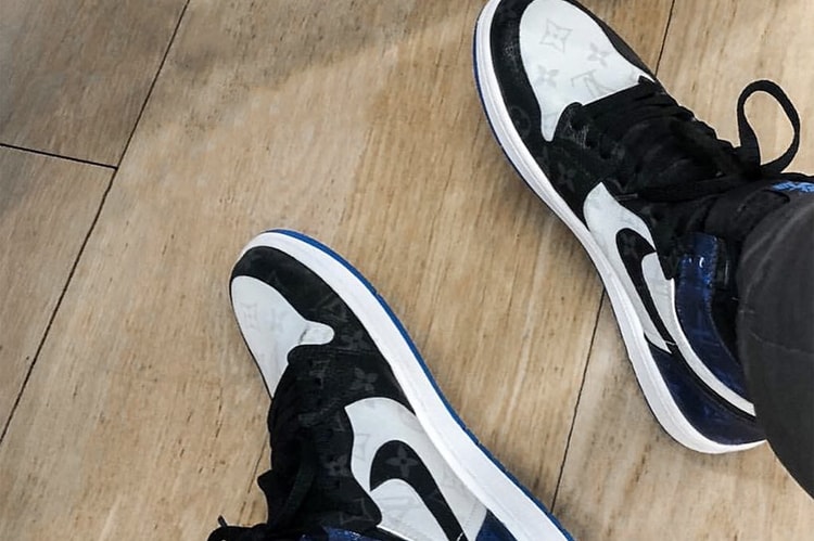 終極聯乘 − Air Jordan 1 x fragment design x LV 定製鞋款曝光!?
