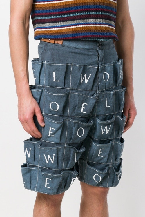 Loewe 2018 春夏帶來品牌標記多袋短褲