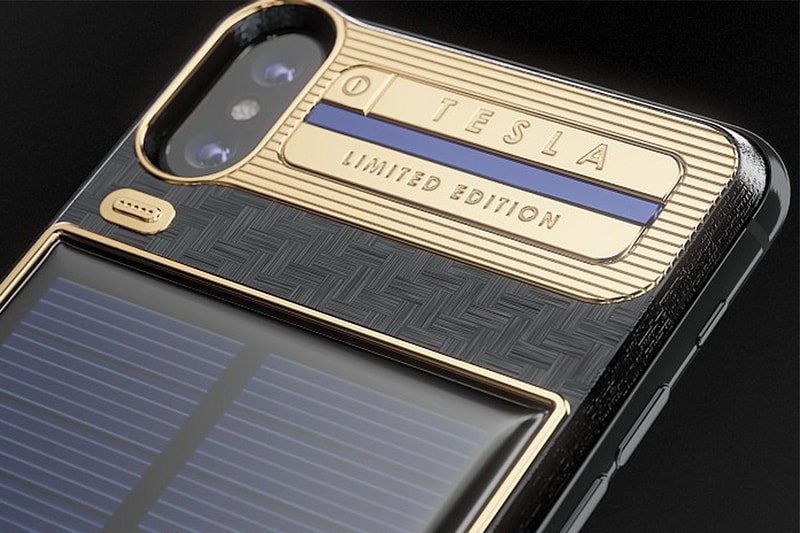 「Tesla」客製化 iPhone X－以太陽能再生無限能源