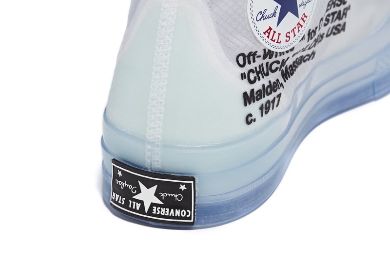 Converse x Virgil Abloh Chuck 70 聯乘鞋款完整發售情報