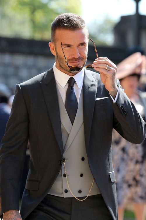來自 Kim Jones 的設計！David Beckham 著用 Dior Homme 出席英國皇室婚禮