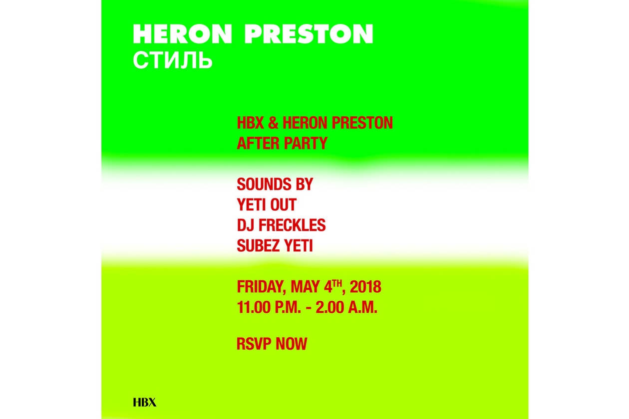 Heron Preston 將於香港開設期間限定店